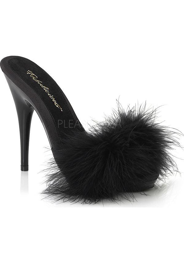 POISE-501F [Black] | HEELS [PREORDER] - Beserk - all, black, clickfrenzy15-2023, discountapp, fluffy, fp, heel, heels, heels [preorder], labelpreorder, labelvegan, pleaser, ppo, preorder, shoes, vegan
