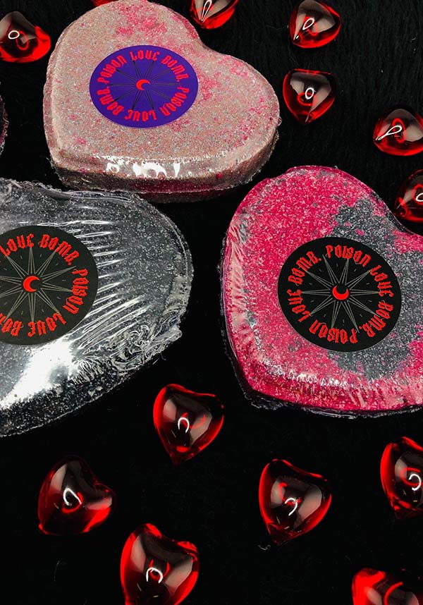 Heart [Pink & Black] | BATH BOMB