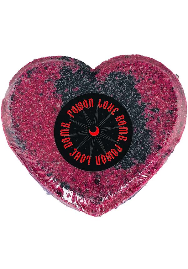 Heart [Red &amp; Black] | BATH BOMB
