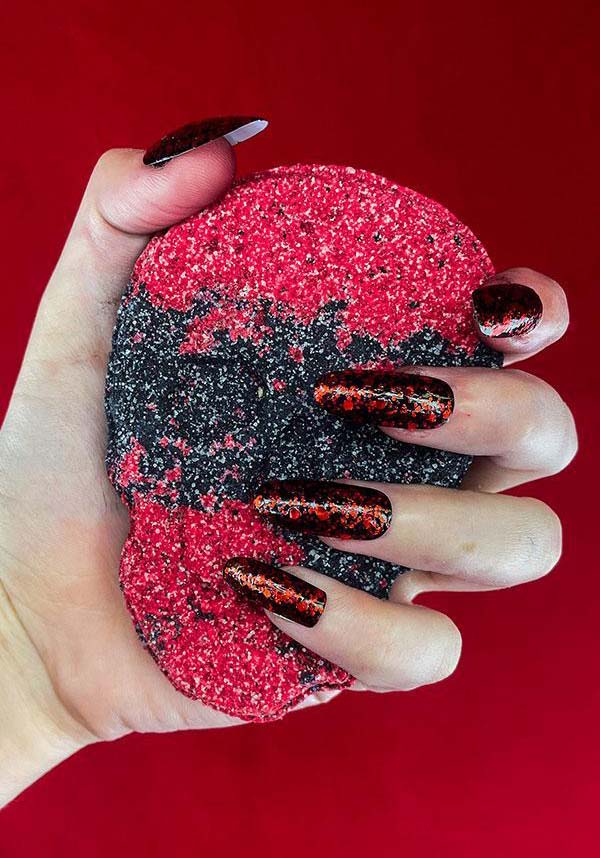 Skull [Red & Black] | BATH BOMB