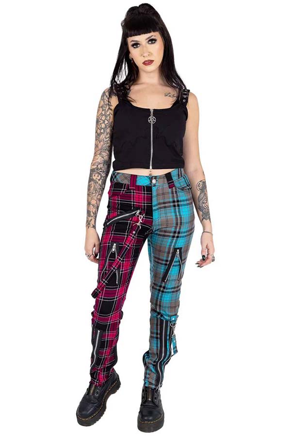 Azaria Check [Pink/blue] | PANTS