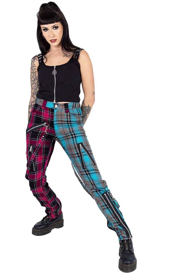Azaria Check [Pink/blue] | PANTS