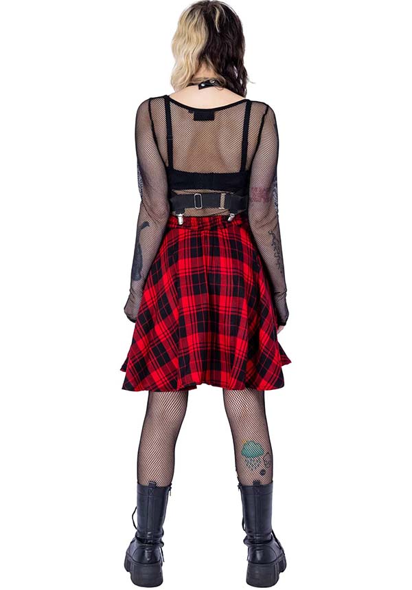 Elrene [Red Check] | SKIRT*