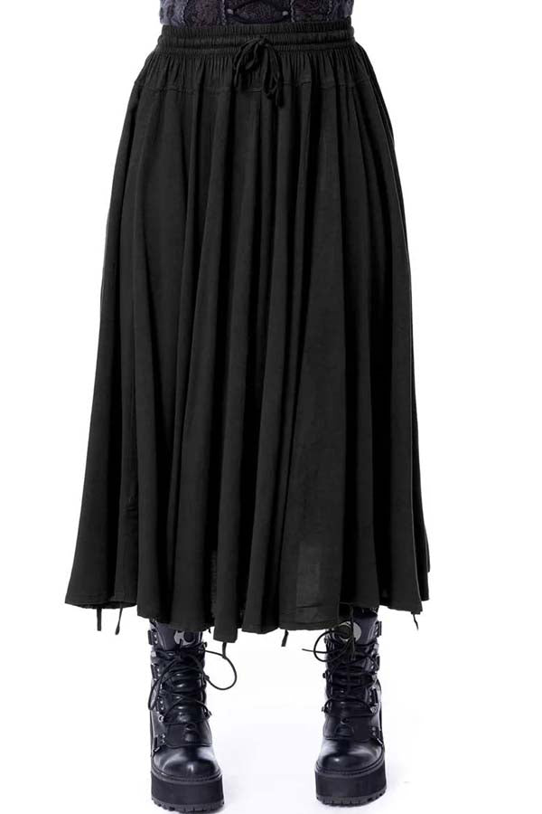 Esme [Black] | MIDI SKIRT
