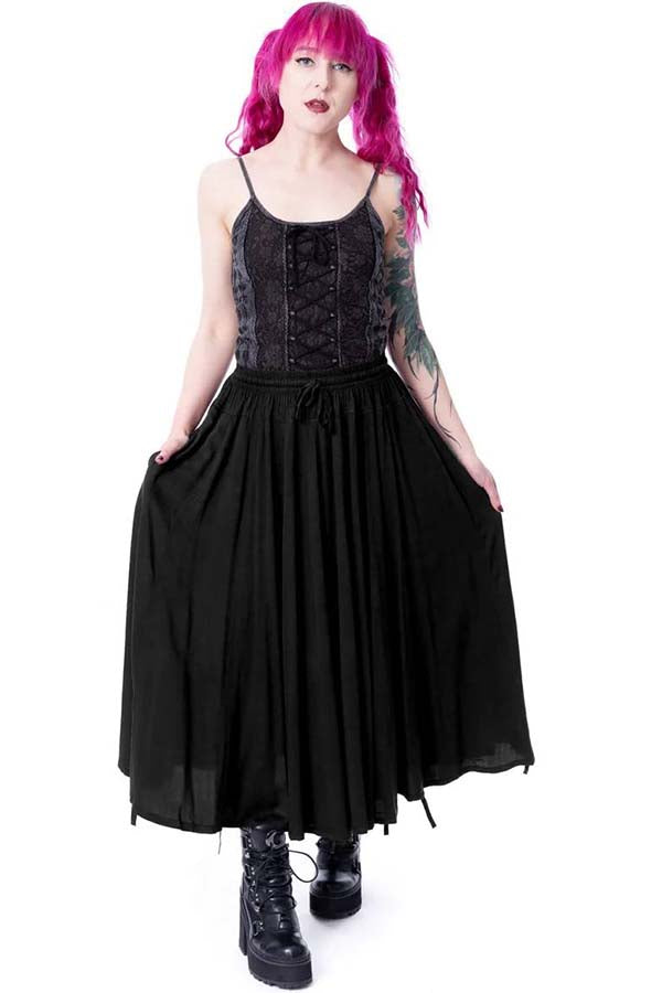 Esme [Black] | MIDI SKIRT