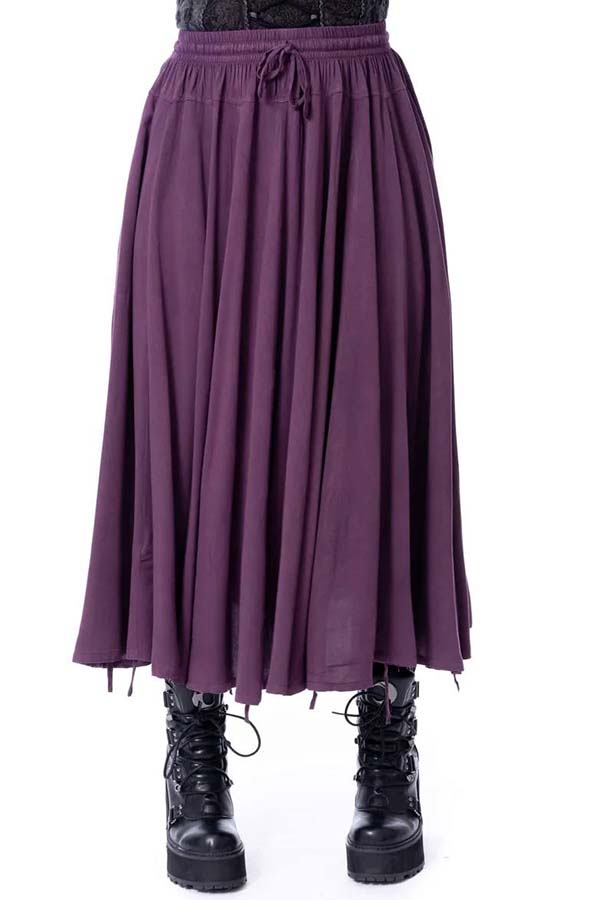Esme [Purple] | MIDI SKIRT