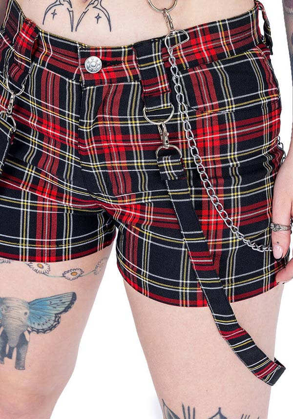 Khloe [Black Check] | SHORTS