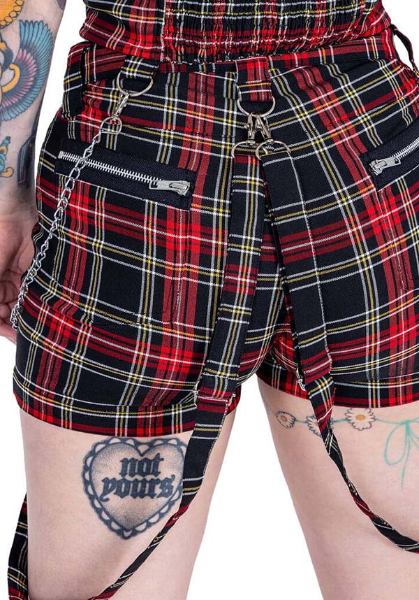 Khloe [Black Check] | SHORTS
