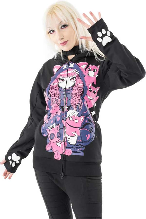 Kitty Mayhem [Black] | HOODIE