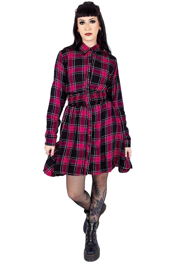 Prairie [Dark Pink Check] | DRESS*