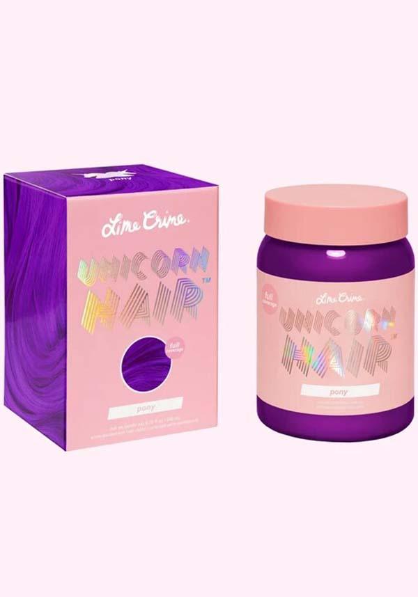 Pony | UNICORN HAIR COLOUR - Beserk - all, clickfrenzy15-2023, cosmetics, discountapp, dye, fp, hair colour, hair dye, hair purple, labelvegan, lime crime, lime crime hair, mermaid, purple, rainbow, vegan