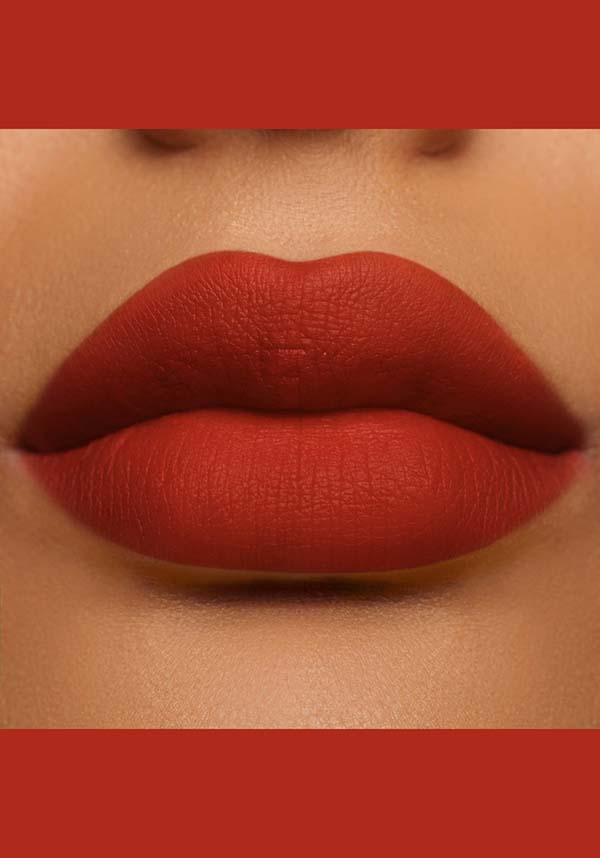 Pumpkin | VELVETINES LIQUID LIPSTICK* - Beserk - all, clickfrenzy15-2023, cosmetics, discountapp, eofy2023, eofy2023mon26-30, grunge, halloween, halloween makeup, labelvegan, lime crime, lime crime cosmetics, limecrimecore, lips, lipstick, liquid lipstick, orange, red, rockabilly, sale, vegan