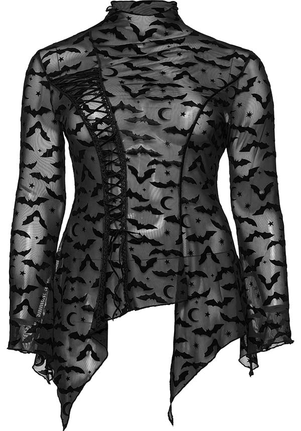 Punk Rave - Bat Mesh Long Sleeve Top - Buy Online Australia