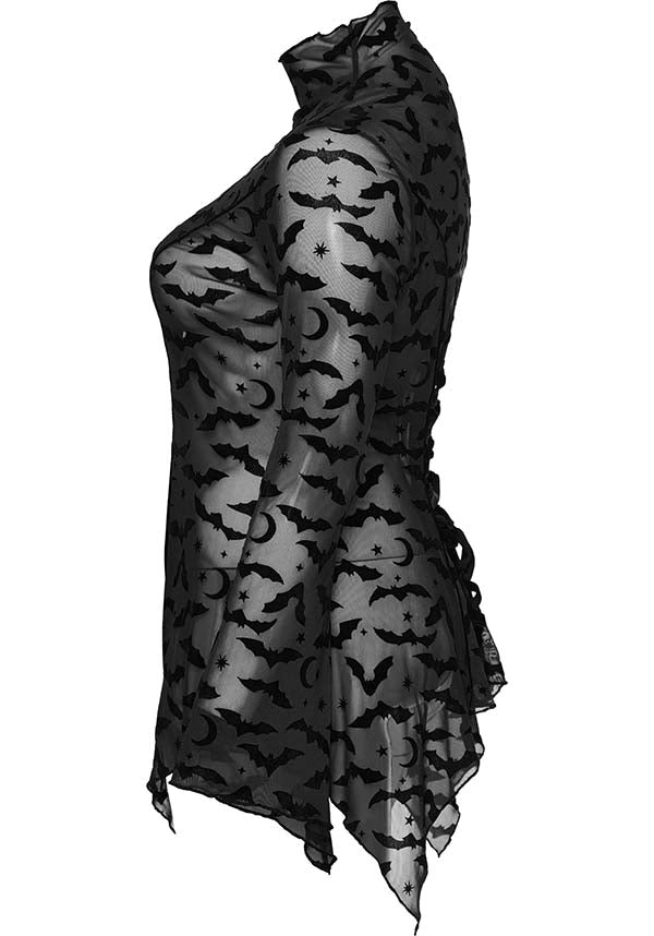 Punk Rave - Bat Mesh Long Sleeve Top - Buy Online Australia