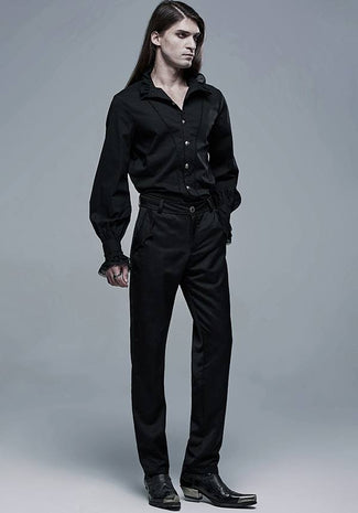 Chlorine [Black] | BUTTON-UP SHIRT