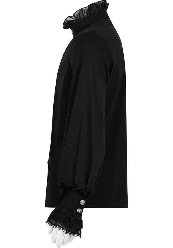 Chlorine [Black] | BUTTON-UP SHIRT
