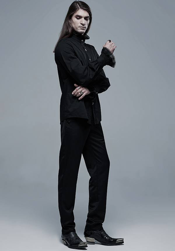 Chlorine [Black] | BUTTON-UP SHIRT