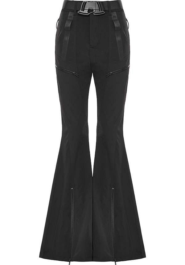 Flare Pants Pattern Rave Punk Rave - Splicing Tech Flared Pants - Buy Online Australia