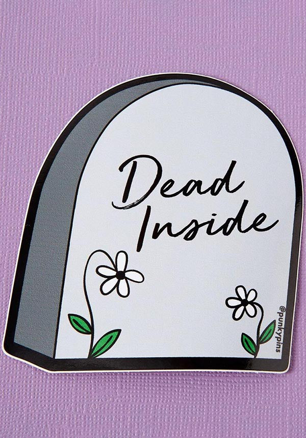 Dead Inside Tombstone | LAPTOP STICKER