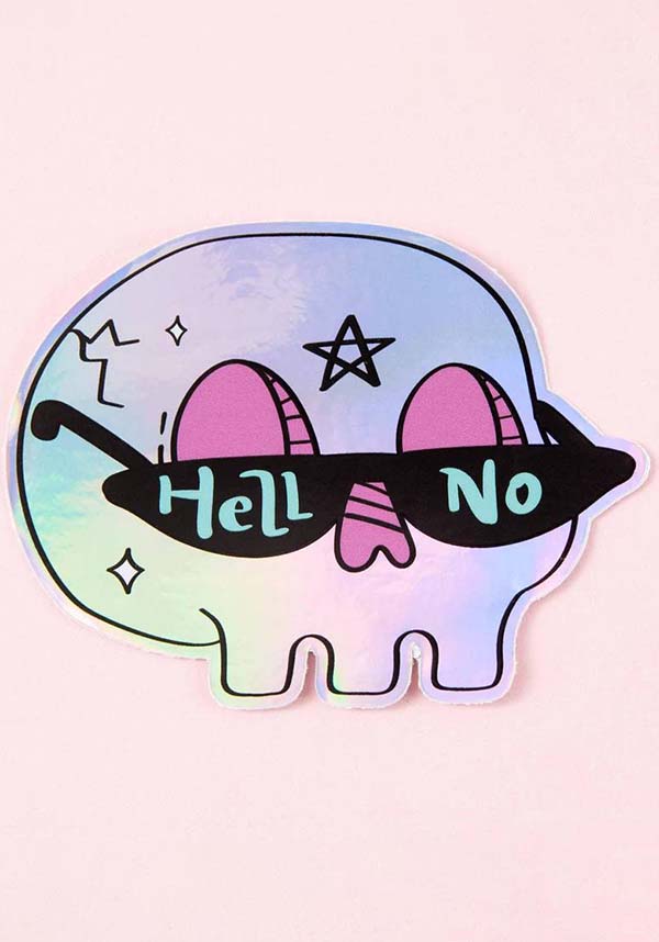 Hell No | HOLOGRAPHIC STICKER