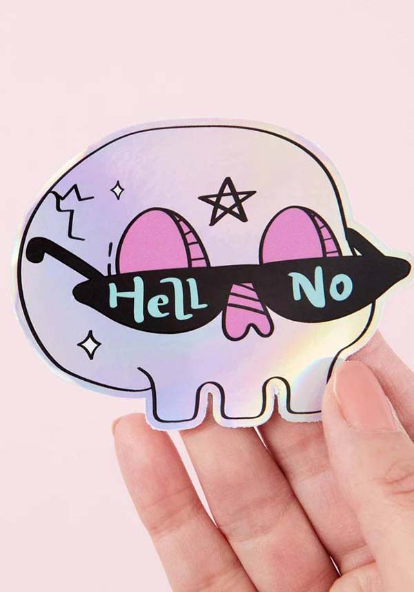Hell No | HOLOGRAPHIC STICKER