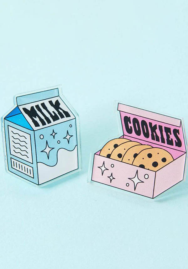 Milk &amp; Cookies | ACRYLIC PIN PAIR
