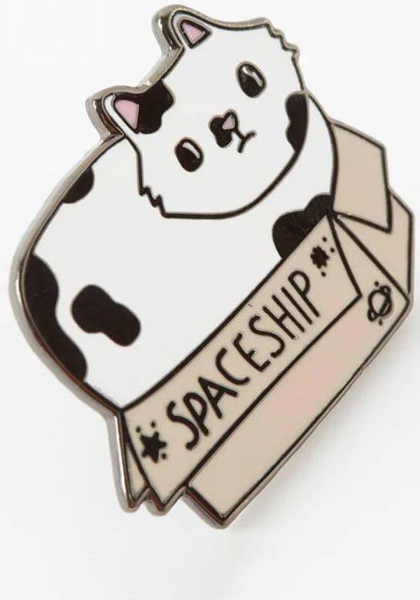 Spaceship Cat In A Box | ENAMEL PIN