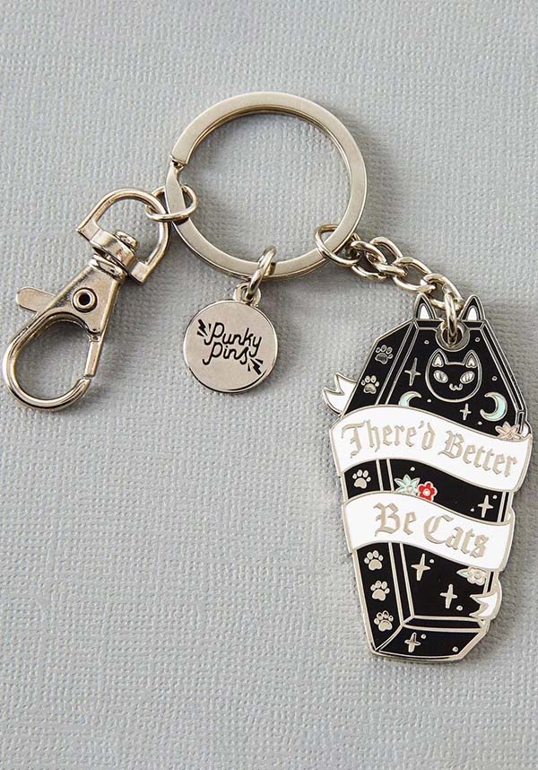 There’d Better Be Cats | ENAMEL KEYRING