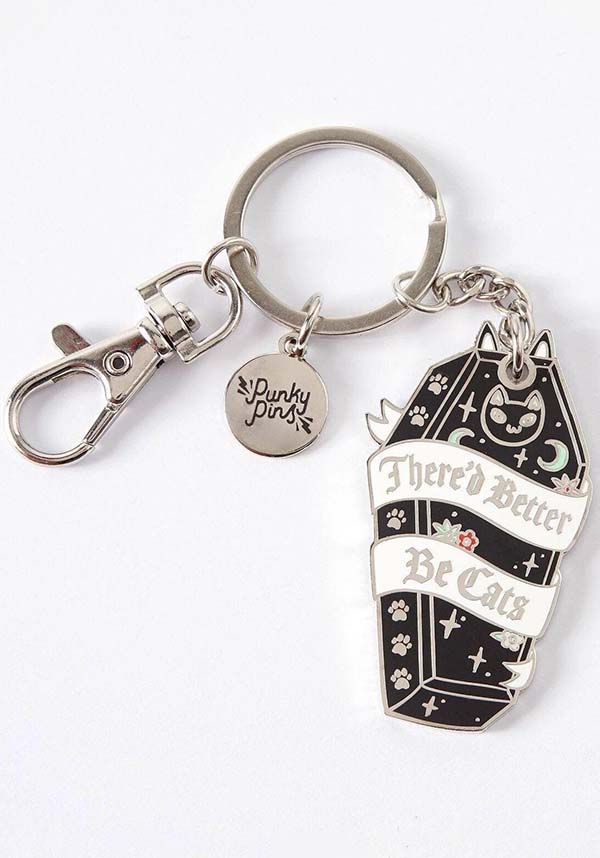 There’d Better Be Cats | ENAMEL KEYRING