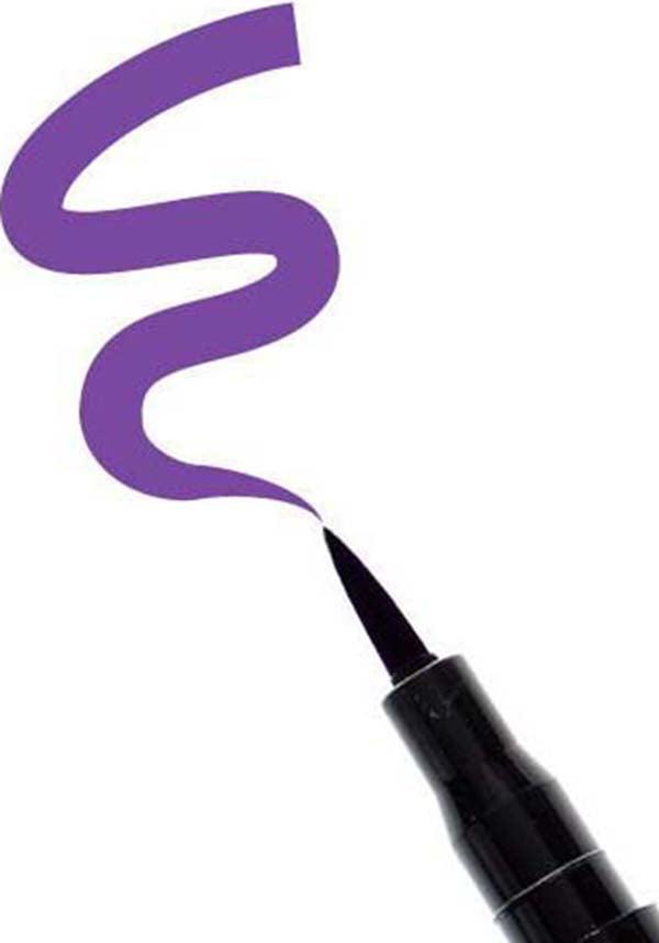 Purple | SEMI-PERMANENT EYE LINER - Beserk - all, beserkstaple, clickfrenzy15-2023, cosmetics, discountapp, eye, eyeliner, eyes, fp, goth, gothic, halloween, labelvegan, liner, make up, makeup, purple, stargazer, stargazer cosmetics, vegan