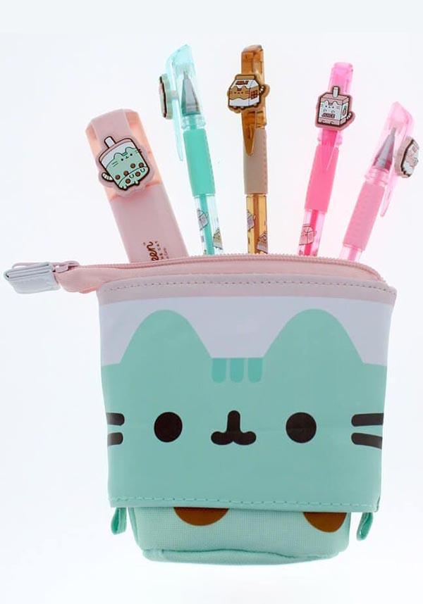 Pusheen Sips Roll-Down | PENCIL CASE - Beserk - all, blue, bubble tea, cat, cats, christmas gift, christmas gifts, clickfrenzy15-2023, cpgstinc, discountapp, feb23, fp, gift, gift idea, gift ideas, gifts, googleshopping, home, homeware, homewares, J473461, jasnor, kids gift, kids gifts, kids homewares, labelvegan, office, office and stationery, office homewares, pencil case, pop culture homewares, pusheen, R090223, school, school supplies, stationary, stationery, vegan