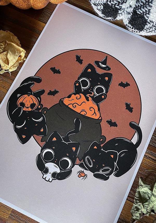 Pvmpkin Art Cat Coven Print Buy Online Australia