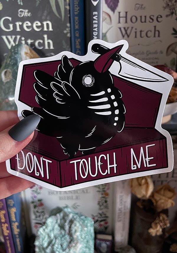 Don&#39;t Touch Me | STICKER - Beserk - all, animal, bird, clickfrenzy15-2023, coffin, cpgstinc, crow, discountapp, fp, gift, gift idea, gift ideas, gifts, googleshopping, goth, gothic, gothic gifts, knife, oct22, office and stationery, pumpkin art, PV014, pvmpkin art, R051022, skeleton, stationary, sticker, stickers