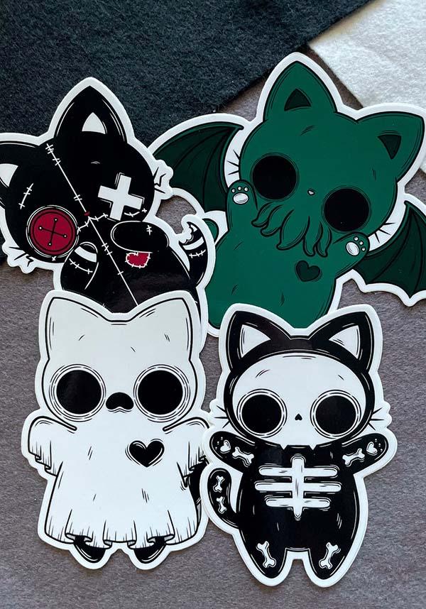 Trick | STICKER - Beserk - all, black cat, cat, cats, creepy, cute, discountapp, fp, ghost, googleshopping, goth, goth homeware, goth homewares, gothic, gothic homeware, gothic homewares, jun23, labelnew, pumpkin art, PV021, pvmpkin art, R060623, spooky, sticker, stickers