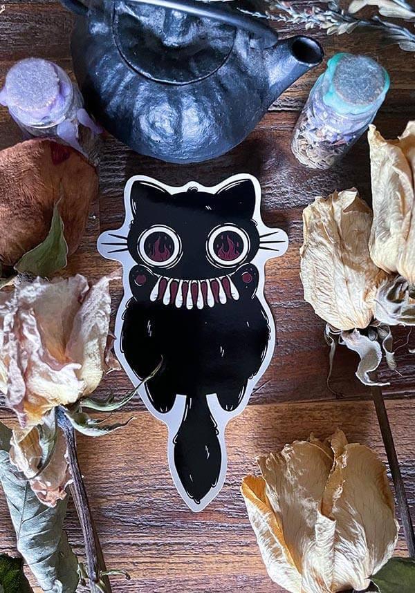 Voidling | STICKER - Beserk - all, art, black, black cat, cat, cats, christmas gift, christmas gifts, clickfrenzy15-2023, cpgstinc, discountapp, fire, fp, gift, gift idea, gift ideas, gifts, googleshopping, goth, gothic, gothic gifts, halloween, halloween decoration, halloween decorations, oct22, office and stationery, PV014, pvmpkin art, R051022, ruffle, stationary, stationery