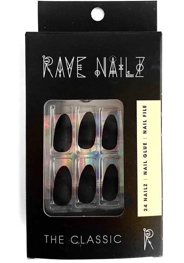 The Classic | PRESS ON NAILS - Beserk - all, black, clickfrenzy15-2023, cosmetics, discountapp, fake nails, false nails, fp, goth, gothic, gothic accessories, halloween nail, halloween nails, jun22, matte, nail, nail accessories, nail art, nail artist, nails, press on, R080622, RN10413