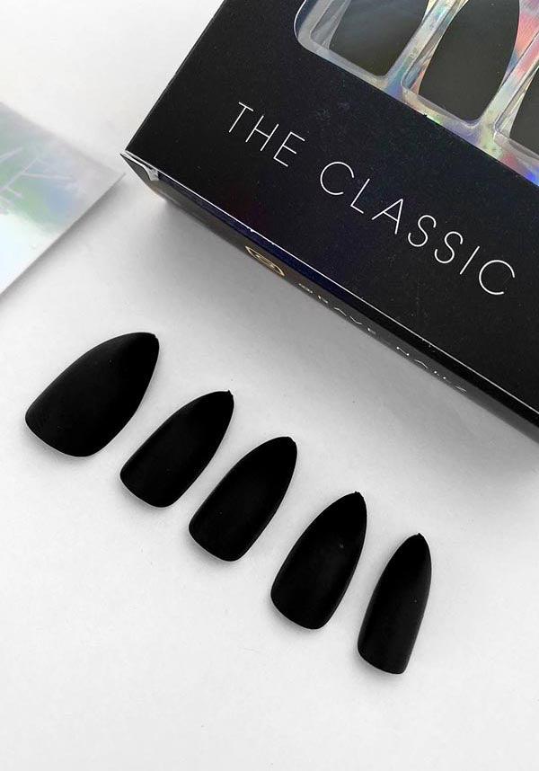 The Classic | PRESS ON NAILS - Beserk - all, black, clickfrenzy15-2023, cosmetics, discountapp, fake nails, false nails, fp, goth, gothic, gothic accessories, halloween nail, halloween nails, jun22, matte, nail, nail accessories, nail art, nail artist, nails, press on, R080622, RN10413
