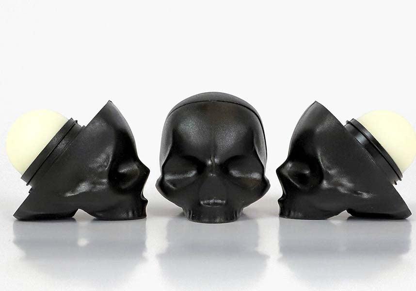 Skull [Black] | LIP BALM - Beserk - all, aug21, black, christmas gift, christmas gifts, clickfrenzy15-2023, cosmetics, discountapp, fp, gift, gift idea, gift ideas, gifts, goth, gothic, gothic cosmetics, gothic gifts, halloween, halloween cosmetics, lip, lip balm, lips, mens gift, mens gifts, punk, R080821, skin care, skull, skulls, winter