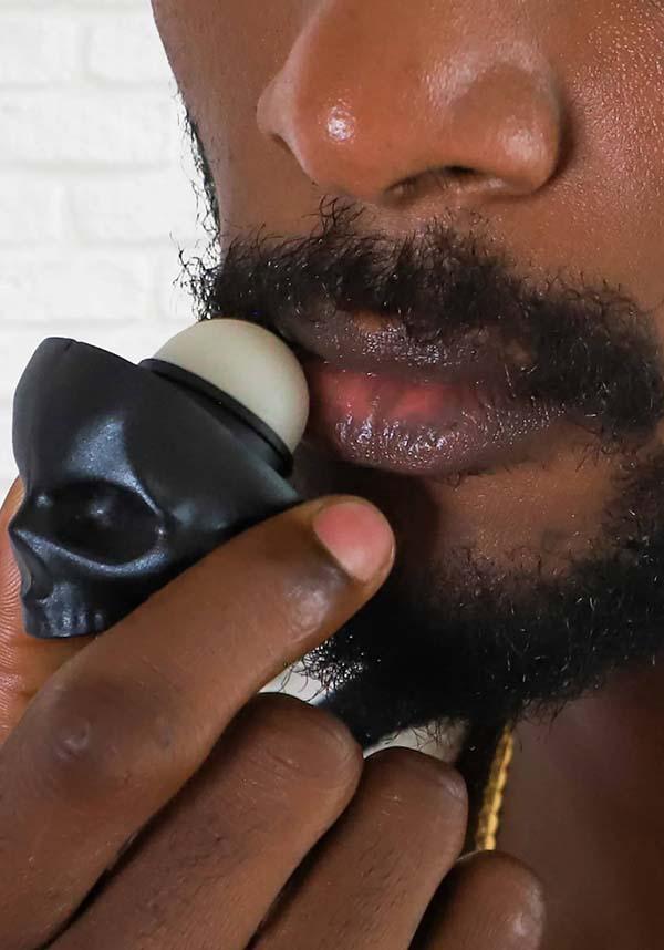 Skull [Black] | LIP BALM - Beserk - all, aug21, black, christmas gift, christmas gifts, clickfrenzy15-2023, cosmetics, discountapp, fp, gift, gift idea, gift ideas, gifts, goth, gothic, gothic cosmetics, gothic gifts, halloween, halloween cosmetics, lip, lip balm, lips, mens gift, mens gifts, punk, R080821, skin care, skull, skulls, winter