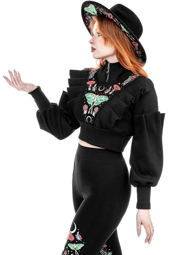 Restyle Autumnal Equinox Hattu Koisa Ja Sienibrodeeraus Musta