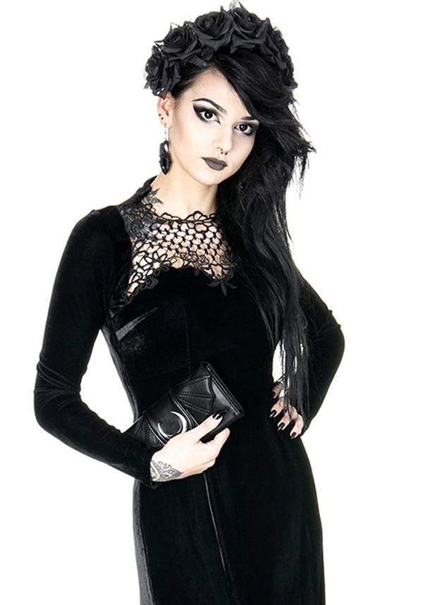 Bat Wings | WALLET - Beserk - accessories, all, bats, black, clickfrenzy15-2023, crescent moon, dec18, discountapp, fp, goth, gothic, gothic accessories, handbags and purses, ladies, ladies accessories, moon, pricematchedsg, purse, repriced030523, restyle, wallet, wallets, wallets and purses, witch, witches, witchy