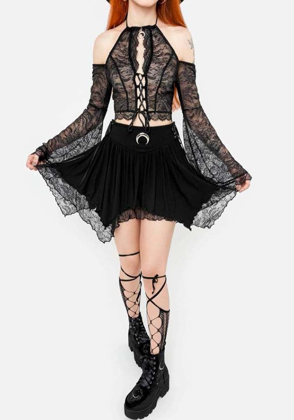 Belladonna | LONG SLEEVE LACE TOP*