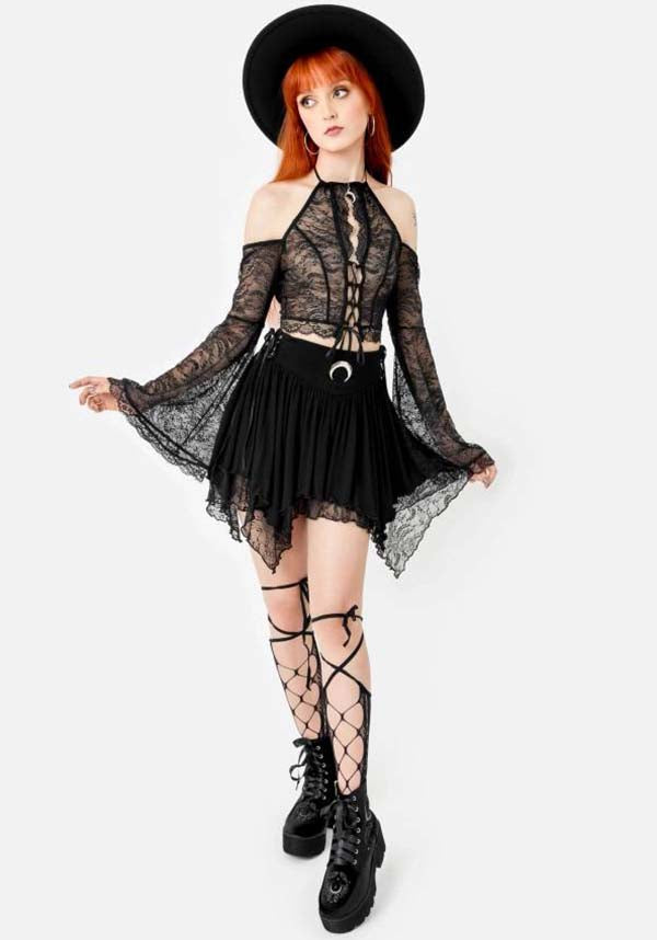 Belladonna | LONG SLEEVE LACE TOP*