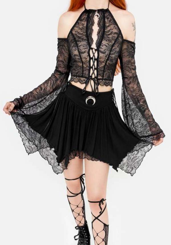 Belladonna | LONG SLEEVE LACE TOP*