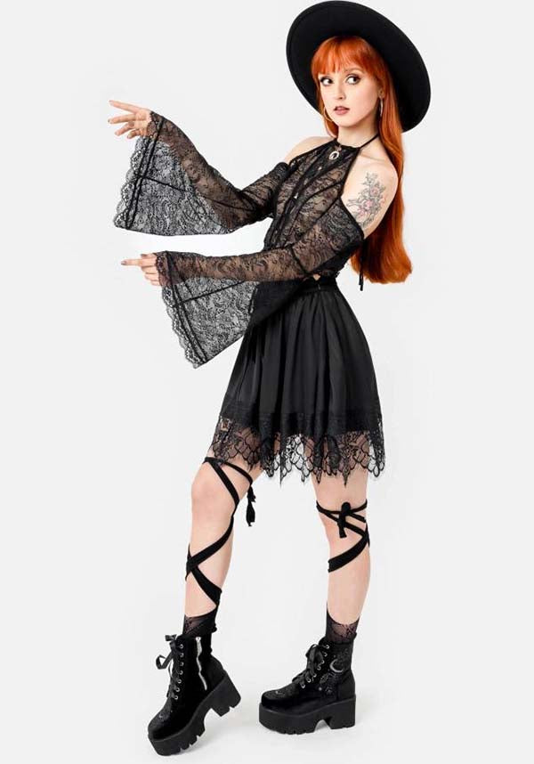 Belladonna | LONG SLEEVE LACE TOP*