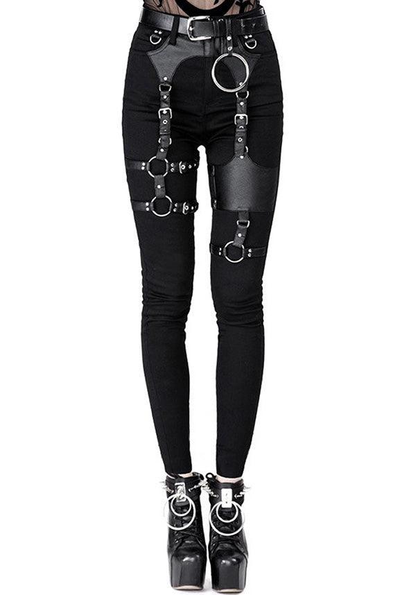 Gothic pants hotsell with chains