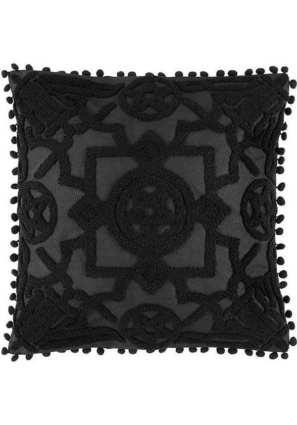 Blair [Burnout] | CUSHION COVER - Beserk - all, bed, bed linen, bedding, bedroom, black, clickfrenzy15-2023, cover, cushion, discountapp, fp, gift, gift idea, gift ideas, gifts, goth, gothic, gothic gifts, gothic homeware, gothic homewares, home, homeware, homewares, jul21, pentagram, pillow, pillow case, pillowcase, R290721, restyle