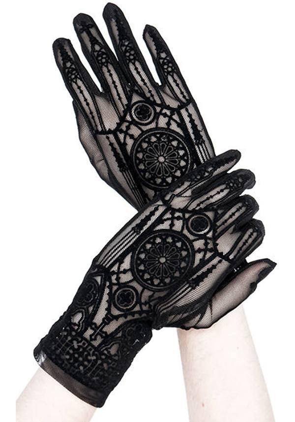 Cathedral | GLOVES - Beserk - accessories, all, black, clickfrenzy15-2023, discountapp, fp, gloves, gloves and armwarmers, goth, gothic, gothic accessories, ladies accessories, may22, R190522, restyle, RS203134, sheer, winter, winter clothing, winter wear