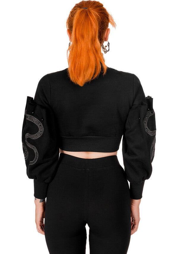 Cathedral Snake | CROPPED SWEATSHIRT