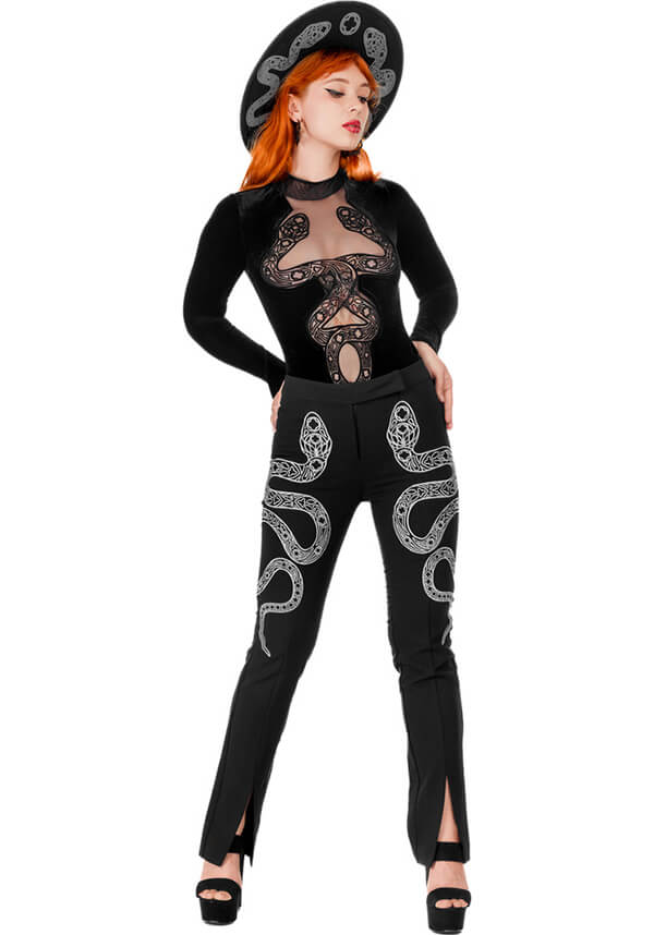Cathedral Snake | EMBROIDERED PANTS